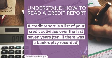 Finally Understand How To Read A Credit Report Financial Freedom Guru