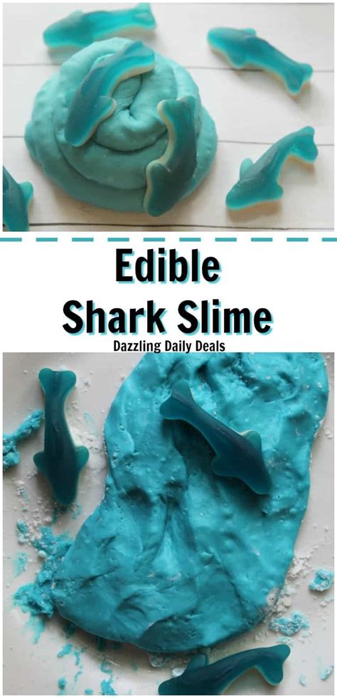 Easy Edible Shark Slime Recipe In 2021 Edible Slime Edible Edible