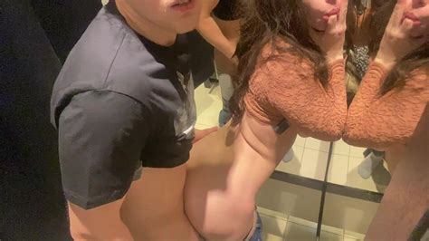 Risky Public Sex In A Shopping Center Fitting Room Redtube