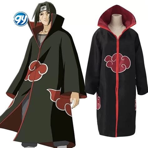 Naruto Akatsuki Hokage Uzumaki Uchiha Itachi Red Robe Cloak Coat