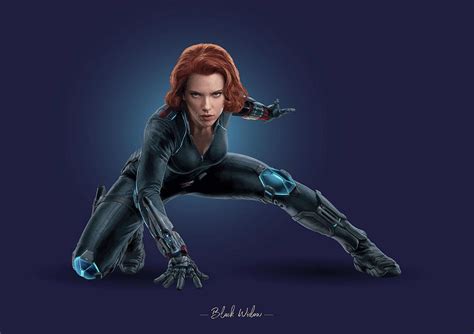 Black Widow Marvel Digital Art By Samuel Whitton Fine Art America