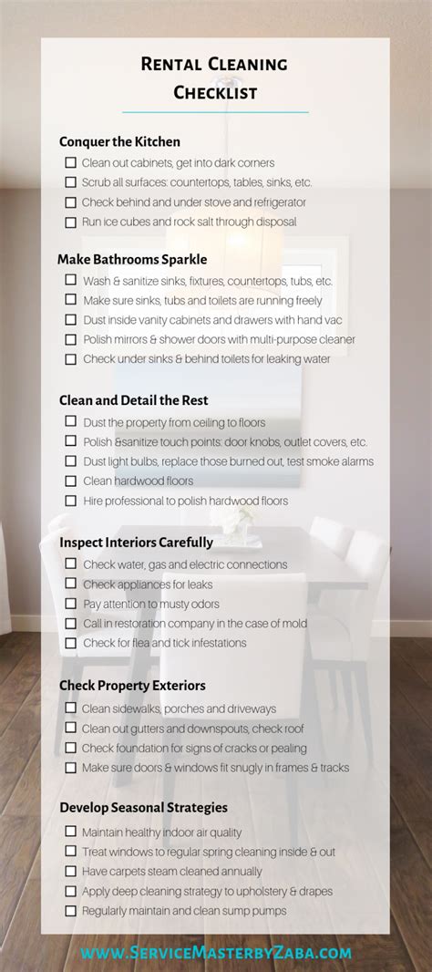 The Ultimate Rental Cleaning Checklist For Property Managers Sm Clean