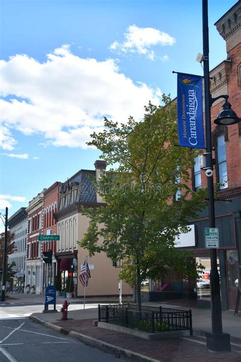 Main Street In Canandaigua New York Editorial Photo Image Of City