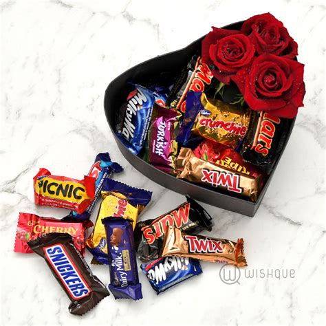 Chocolates And Roses Heart Box Wishque Sri Lankas Premium Online