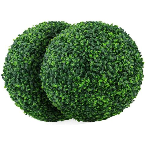 Windfall 2pcs Boxwood Topiary Ball Artificial Topiary Plant Wedding