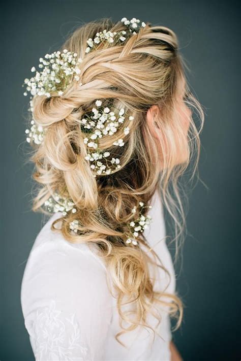 20 Elegant And Graceful Wedding Hairstyles With Flowers Elegant