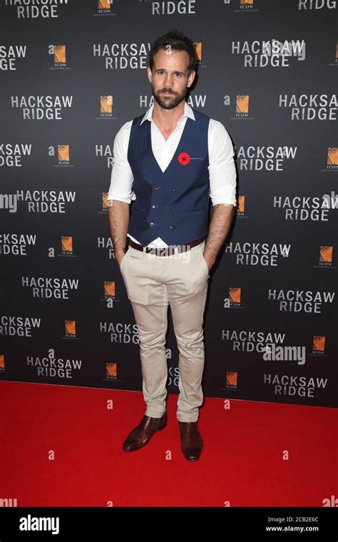 Luke Pegler Arrives On The Red Carpet For The Australian Premiere Of Mel Gibson S Hacksaw Ridge