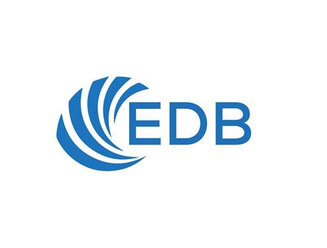 Edb Letra Logo Diseño En Blanco Antecedentes Edb Creativo Circulo