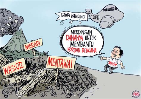 Belum pernah ada koruptor yang divonis mati walau terbukti korupsi dana bencana. Benarkah Indonesia Tercermin dalam Karikatur-Karikatur Ini ...