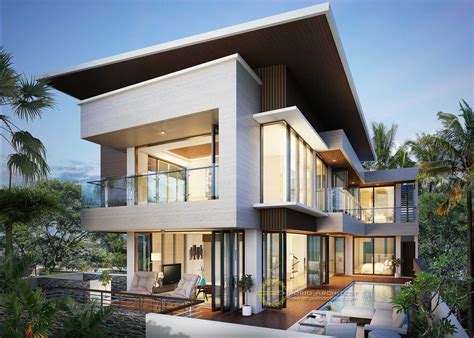 Desain rumah tropis ditujukan untuk satu tujuan utama, yaitu tinggal nyaman tanpa bergantung dengan ac. Photo emporio-architect-jasa-arsitek-bandung-desain-rumah ...