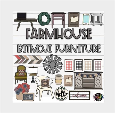 Farmhouse Bitmoji Classroom Decor Bitmoji Business Or Etsy