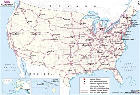 Map Of Usa Freeways Topographic Map Of Usa With States