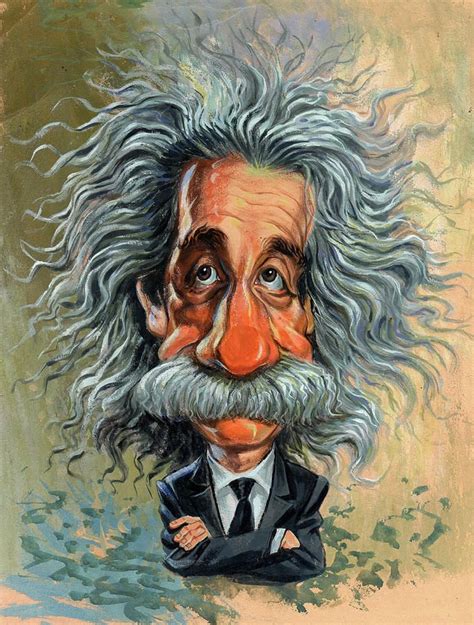 Albert Einstein By Art Caricature Art Caricature Drawing