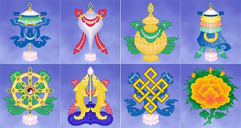 Sand Mandala The Auspicious Symbols Placerville Friends Of Tibet