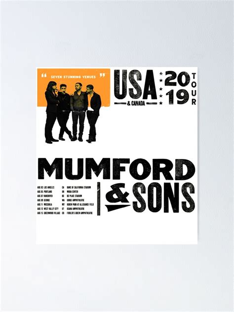 Mumford And Sons Band Music Folk Rock Genre Mumford Sons Tour Usa 2021
