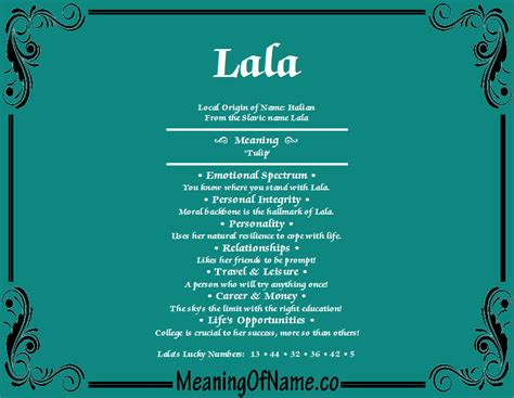 Lala Meaning Of Name