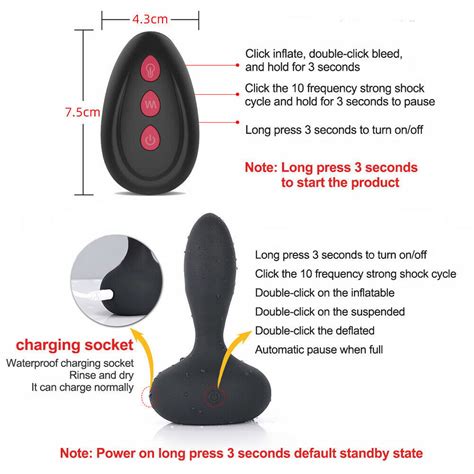 Automatic Large Inflatable Anal Butt Plug Dildo Expandable Pump Vibrator Sex Toy Ebay