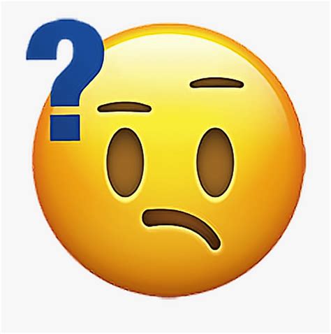Emoji Question Mark Face Transparent Cartoon Free Cliparts
