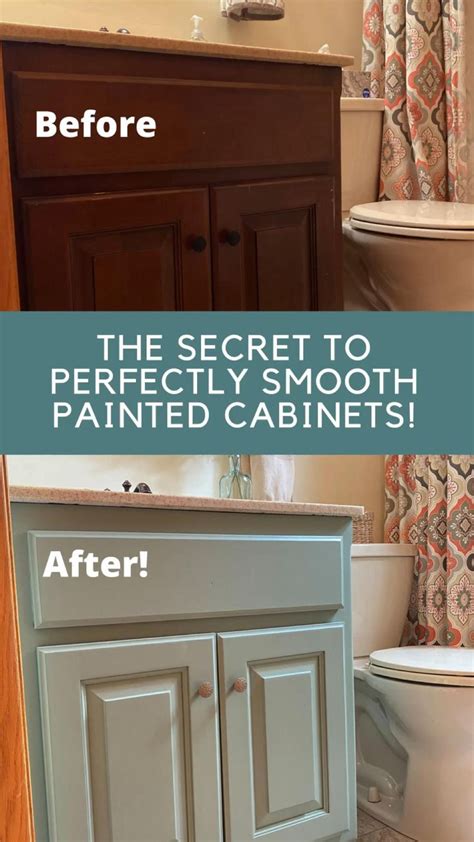 How To Paint Bathroom Cabinets And Get A Perfectly Smooth Finish