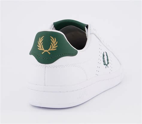 Fred Perry B721 Leather Trainers White Ivy Hers Trainers