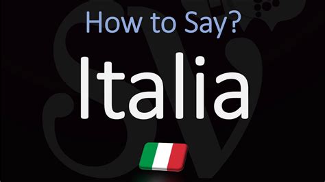How To Pronounce Italia Correctly Italian For Italy Youtube