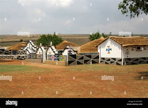 Ndebele Cultural Village Botshabelo South Africa Stock Photo Alamy