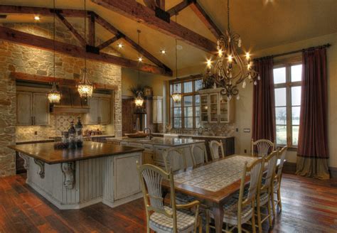 Ranch Home Rustic Kitchen Houston By Sweetlake Interior Design Llc