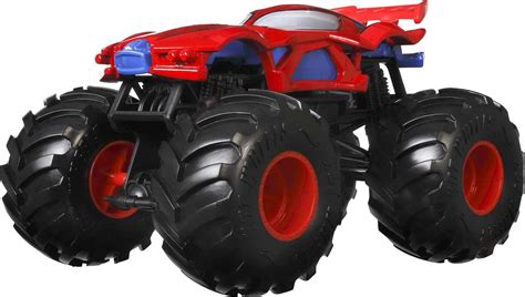 Buy Hot Wheels Monster Trucks 124 Scale Marvel Spiderman Vehicle