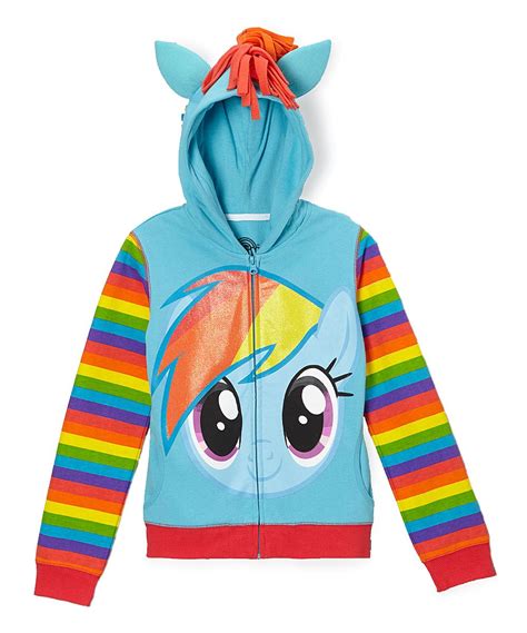 Blue My Little Pony Face Hoodie Toddler And Girls Zulily Meu