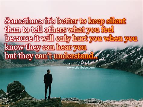 BilatiBabu: Sometimes it's better to keep silent