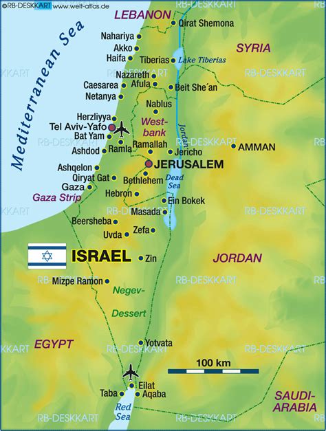 Israel On A World Map