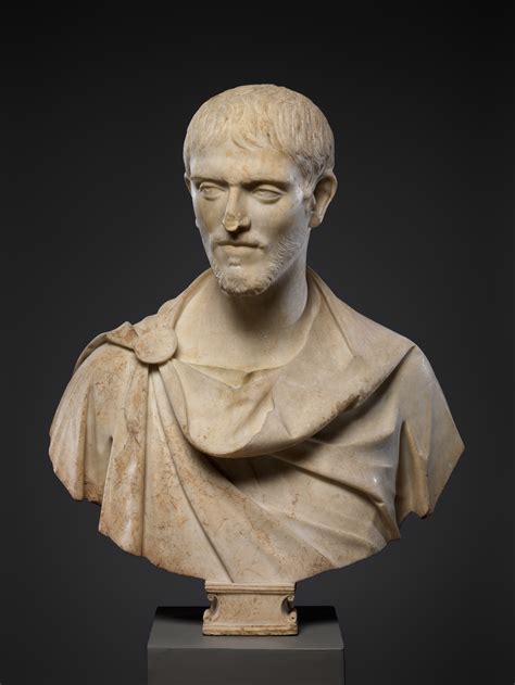 Marble Portrait Bust Of A Man Roman Late Imperial The