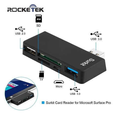 (674) $27.99 your price for this item. Rocketek usb 3.0 multi 4 in 1 memory card reader adapter for SD/TF micro SD Microfoft Surface ...