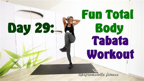 Day Total Body Fun TABATA Workout Low Impact Routine YouTube