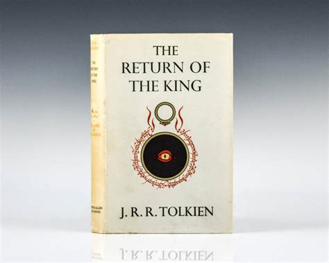 The return of the king is the third and final volume of j.r.r. The Lord Of The Rings Tolkien First Editions