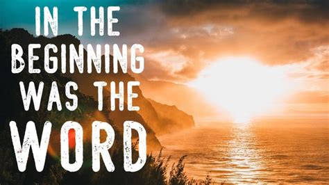 In The Beginning Was The Word Devotional Reading Plan Youversion Bible