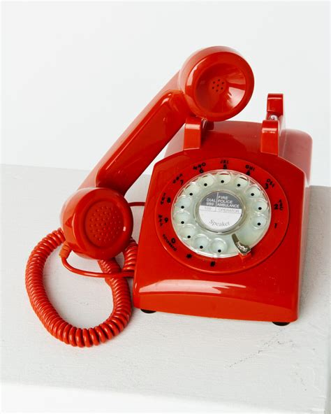 Te033 Shaw Red Rotary Phone Prop Rental Acme Brooklyn