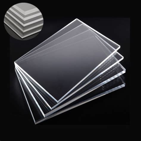 1 2 4x Clear Acrylic Sheet Laser Cut Plastic Plate Glass Thick 2 4 5 6 8 10mm Ebay