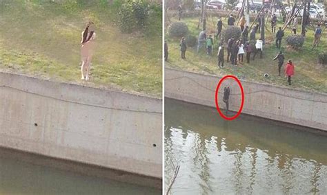 Naked Woman In China Rescued After Jumping Into River But Rescuer Is
