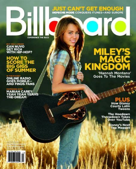 Miley Cyrus Billboard Magazine 28 March 2009 Cover Photo United States