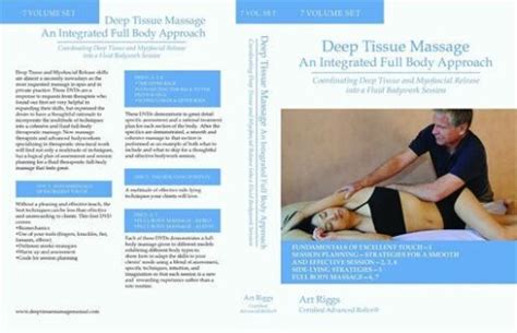 Art Riggs Deep Tissue Massage An Integrated Full Body Approach 7 Dvd Video Set Ebay