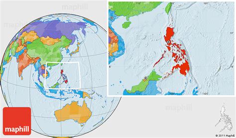 World Map Location Philippines