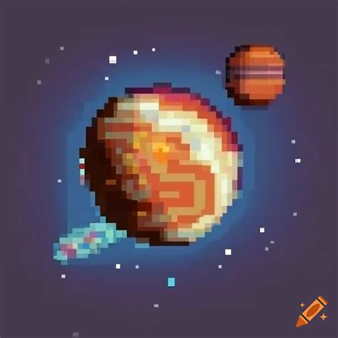 Pixel Art Of The Solar System On Craiyon