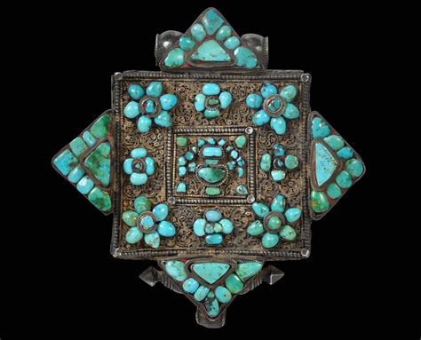 Tibetan Turquoise Gau Box