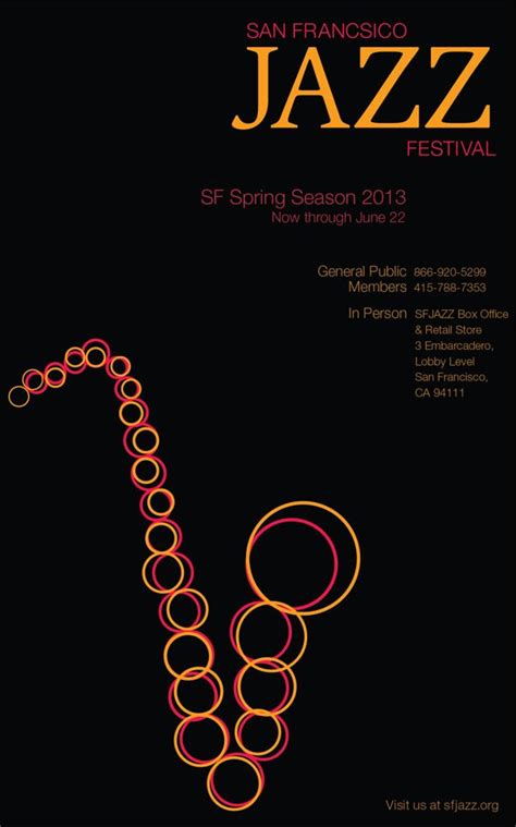 San Francisco Jazz Festival Poster By Gohar Yepremyan Via Behance