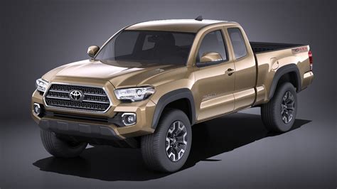 Toyota Tacoma Trd Off Road 2018 Vray 3d Model Cgtrader