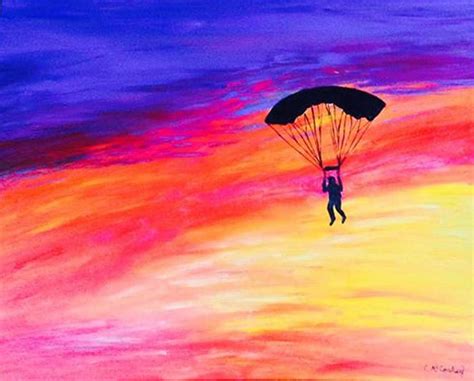 Pin By Flackahamm On Skydiving Painting Mini Canvas Art Art