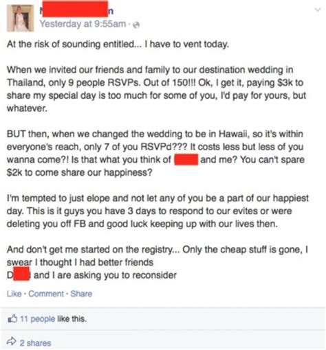 The Viral Facebook Wedding Horror Story That Has Guests Horrified