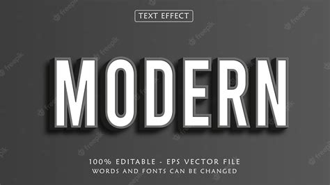 Premium Vector 3d Modern Text Effect