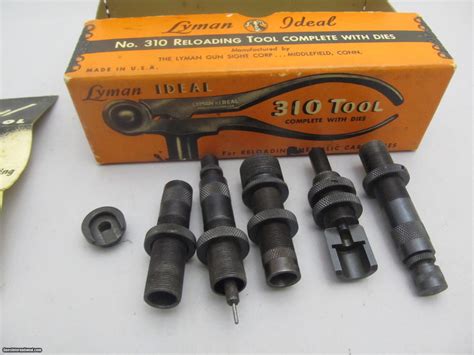 Lyman Ideal 310 Tool 4570 Dies Plus Extra Die And A 78 14 Adapter For